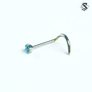 NOSTRIL CLASICO SCREW CIRCON AZUL