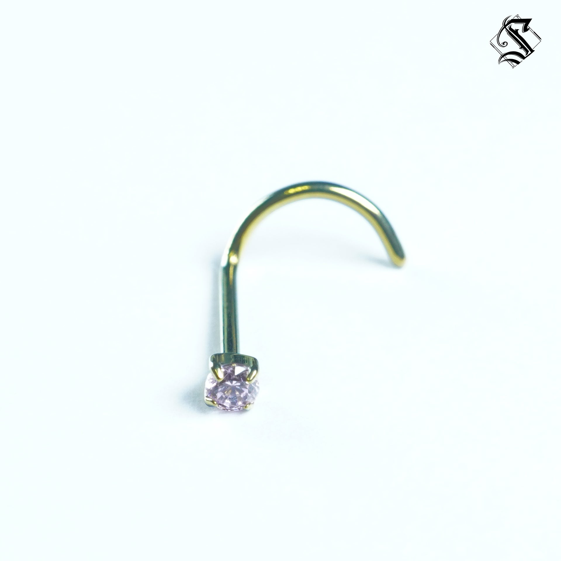 NOSTRIL CLASICO SCREW DORADO ROSADO TITANIO